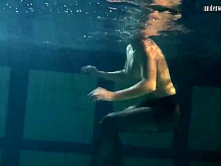 Lozhkova wears see-through shorts in the pool