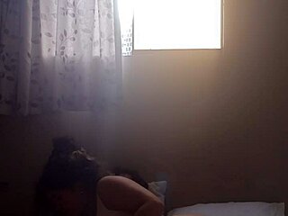 I grab my cousin's wife and fuck her doggystyle with big black cock until she squirts