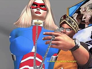 barkai and lady america have orgasmic sex in cosplay costumes