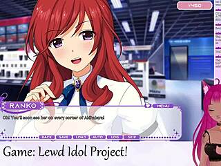 vtuber says, 'playing lewd idol project with big tits in lingerie'