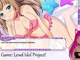 vtuber says, 'playing lewd idol project with big tits in lingerie'
