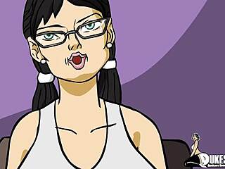 Big tit nerdy teen sucks my fat black dick