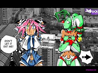 Shemale Ladyboy with Monster Cock Fucks Big Ass in AI-Subeki Part 5 K Switch