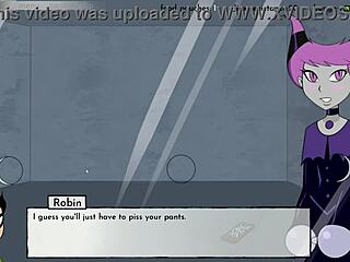 In 18titans part 3, starfire gets cum on her ass