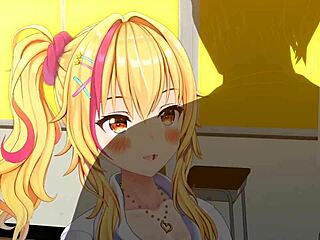 POV Hot Chix Gets Nailed Hard in Classroom 3D Scene!