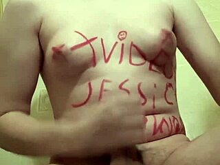 bold trans women in punk style jerking off in short solo video