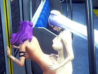 LOL KDA Hentai - Evelynn Futa and Kaisa in Wild Jerkoff Action