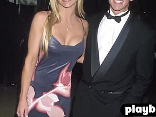 Beautiful blonde MILF Kennedy Summers poses in lingerie before undressing outdoors.