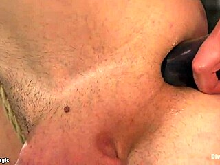 Latex femdom pegging rubber man slave