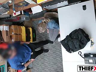 Burglar Punishes Teen 18+ Ass