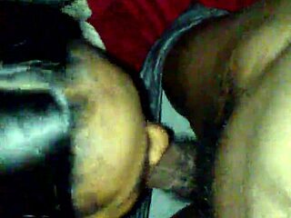 Ebony babe, how do you deepthroat that big cock so well?