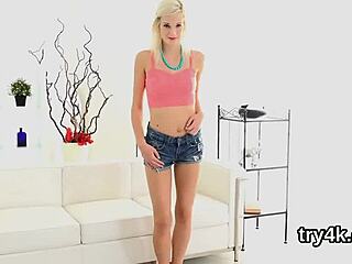 Natural Sweetie Blows Cock in POV and Gets Narrow Quim Screwed!