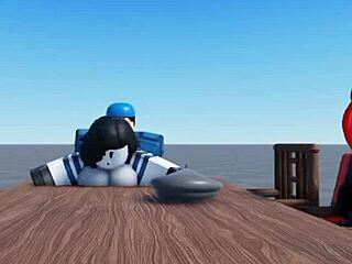 roblox arsenal clip leaves me stunned with short-haired babe bent over in wild doggystyle