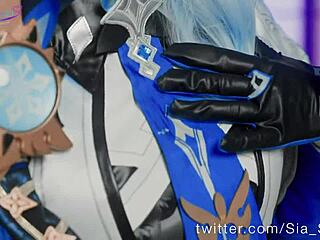 Genshin Eula Cosplay With Big Tits And Wet Pussy Play