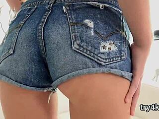 Natural Sweetie Blows Cock in POV and Gets Narrow Quim Screwed!