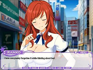 Sexy redhead milf in lewd anime game