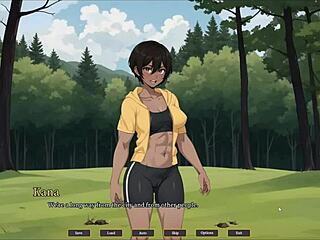 Ever tried tomboy sex outdoors? Forest hentai game ep 1 shows wild blowjob!