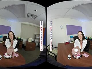 Naughty America! Angela White's Birthday Office Bang!