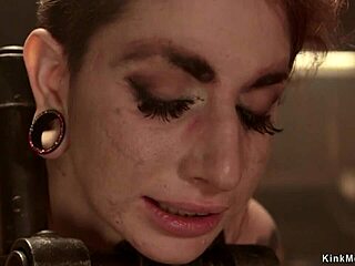 Tattooed Redhead Hard Whipped and Gagged!