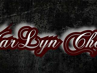 lovers explore piercing and muscular bodies in hotel room, marlyn chenel