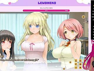 Vtuber Lewdneko explores dating in love cubed game