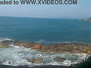 I watch Brazilian fishermen fuck hard on the rocks with monster cocks