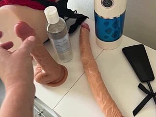 Horny Milf Tests Masturbator on Masked Dude Before Riding Him