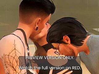 Grande and ripley rip clothes in intense 3d hentai threesome