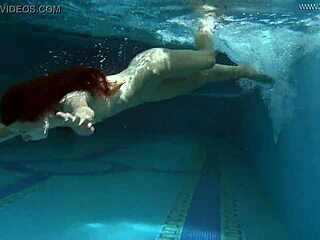 irina russia shows sexy body underwater with tight pussy