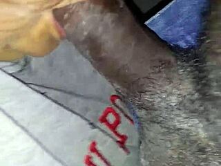 Sucking that big cock outdoors until he cums all over.