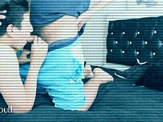 guy intensely fucks with hidden camera in the room, anal and bisexual action