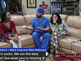 Solana's nervous first gyno exam from doctor tampa