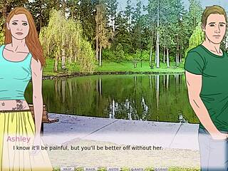 Ashleigh's immoral journey continues in part 9 of the seductive visual novel
