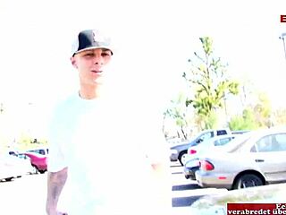 Wow! Skinny blonde slut with small tits gets massive cumshot on face!