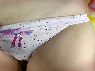 Tight Pussy In Panties GETS FAT Cock Creampie