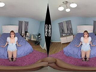 Rebecca Vanguard's teen riding hairy pussy in missionary and cowgirl