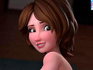 Aunt Cass rides Hiro's big dick in 3D uncensored porn