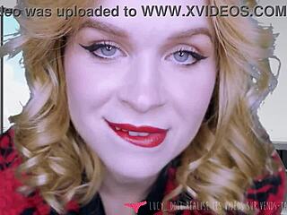 French blonde Lucy Sanivy dominates as a strict banker delivering harsh punishment