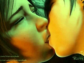 Horny Co-Eds Crave Massive Cock in Lara Croft PMV