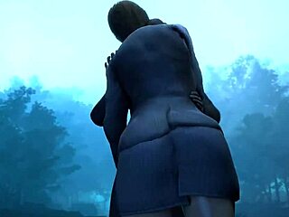 3D anime hentai love scene