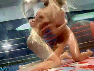 Muscular Sluts Lick Pussy In Oiled Wrestling Strapon Compilation