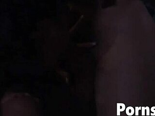 Randi wright's pussy banged outdoors at night