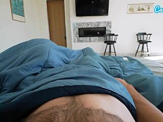 step daughter caught under covers with stuffed ass by mom