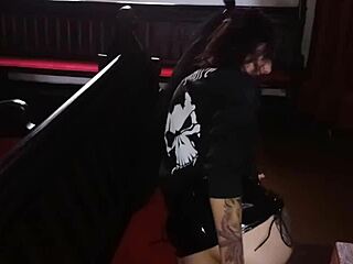 Gothic Slut Boldly Fists Herself Inside Church