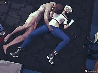 3D Anime Hentai Masturbation and Fucking with Big Tits