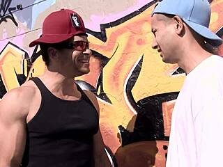 Hot Gay Guy Deep Asshole Boyfriend Cock Brunette Condom Blowjob Latina Interracial Glasses