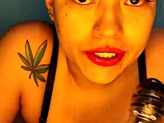 I changed my cock for a big dildo and swallowed it all