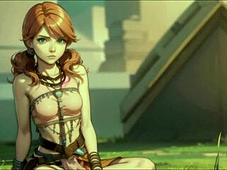 AI Generated Oerba Dia Vanille Cumshot.