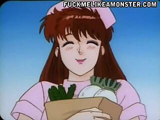 BJ cock whore in threesome anime sex