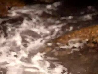 can you watch this big ass pornstar masturbate to orgasm on the beach?